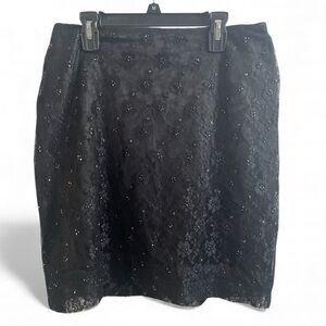 Vintage 90’s "Petite Sophisticate lace mesh flower skirt